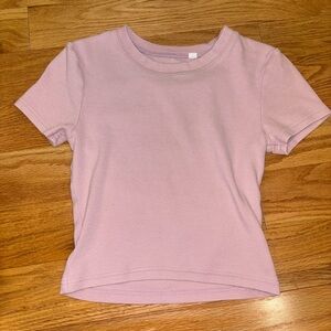 Light Purple Short Sleeve Top